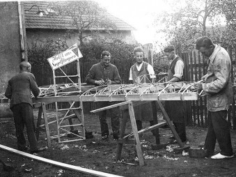 Bau des Zöglings in der Werkstatt Rohrbach